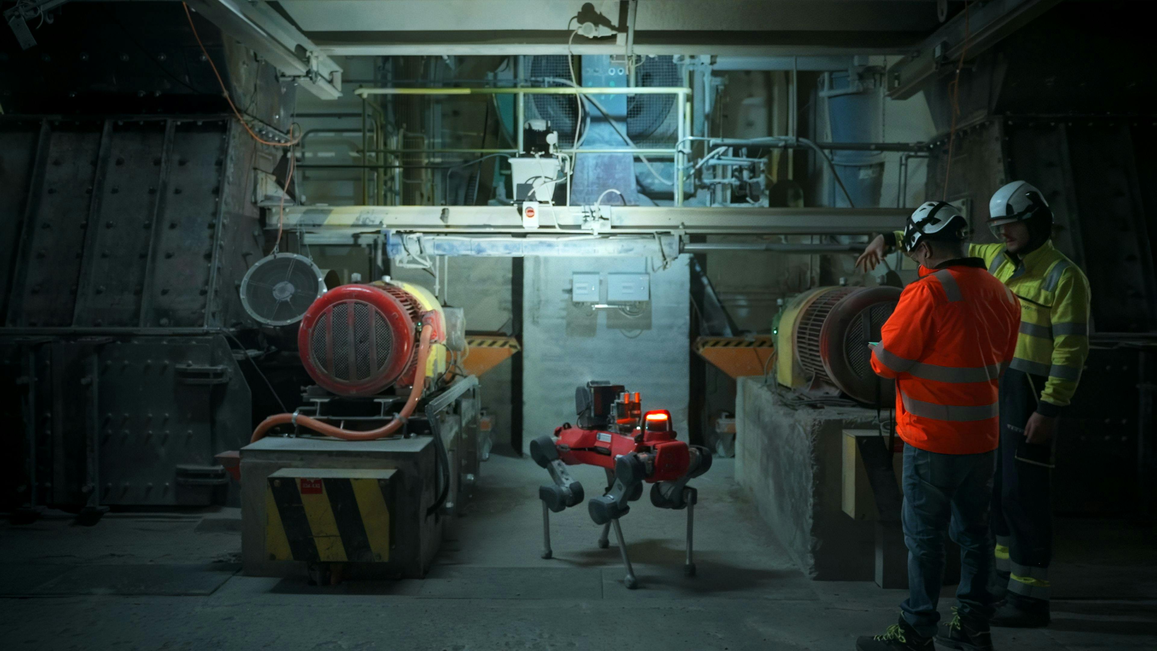 ANYmal autonomous inspection robot in cement plant