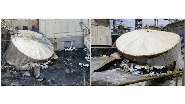 Nippon Dynawave Packaging Company tank failure