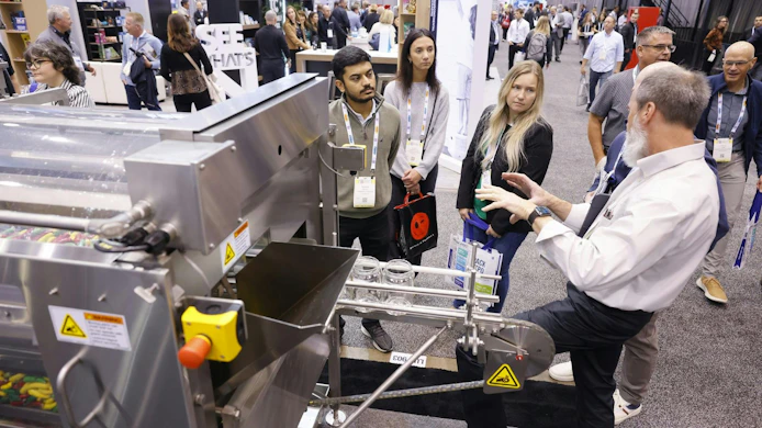 PACK EXPO attendees on show floor
