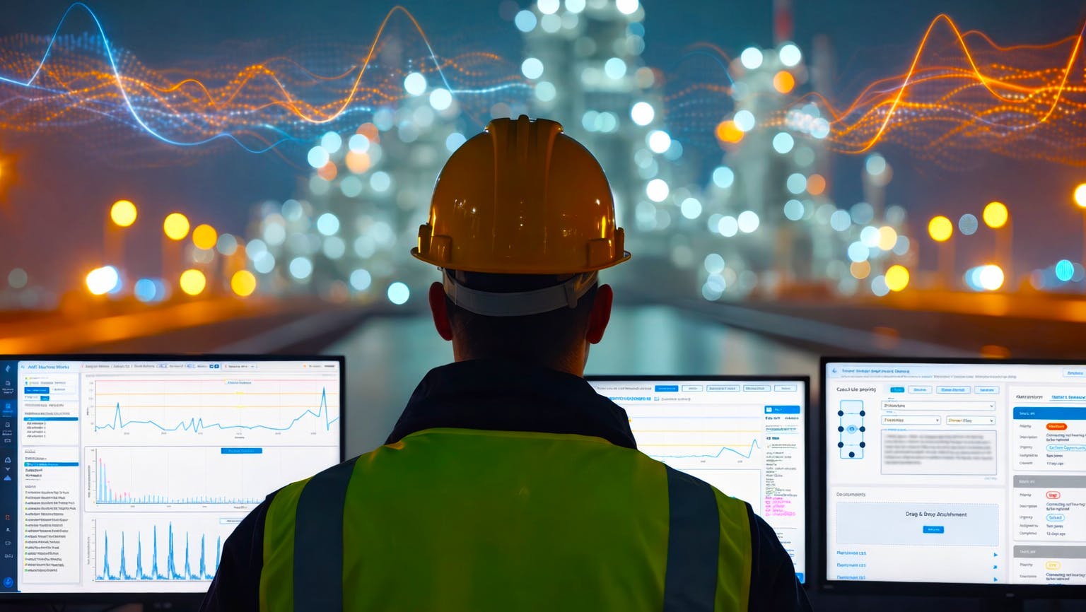 Figure SEQ Figure * ARABIC 1: Industrial teams are drowning in sensor data, but true reliability comes from contextualized insights that drive actionable maintenance strategies.
