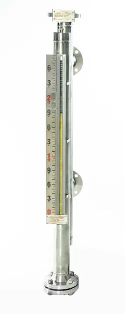 The Rosemount 9930 Magnetic Level Indicator from Emerson provides a safer and more robust approach to local level indication, compared to traditional sight glasses.