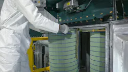 Safe dust collector filter change