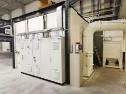 Automatic inerting system on dust collector