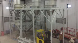 Conveying equipment being installed