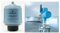 Figure 4: Non-contacting radar offers excellent performance and reliability in most level applications. Flow weirs and open tanks can be handled by compact units. (Rosemount 1208 Level and Flow Transmitter — left). Challenging applications may require advanced diagnostics and/or wireless installations. (Rosemount 3408 Level Transmitter — right).