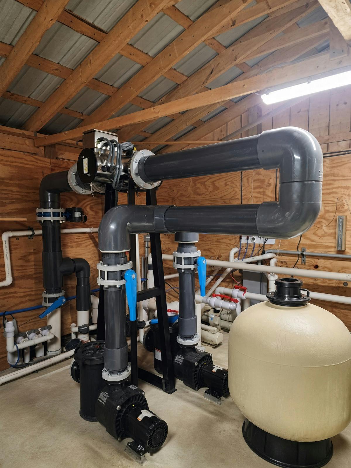 Figure 1: Fast-acting valves and direct-on-line pump starting are common causes of water hammer, but careful mechanical and electrical design using slow-close valves, VFDs on pumps, spring-assisted check valves, and proper pipe supports can reduce the risk of this damaging phenomenon.
