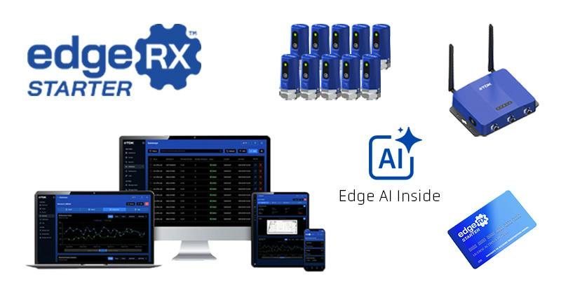 TDK SensEI&rsquo;s new edgeRX Starter predictive maintenance solution is now available from DigiKey.