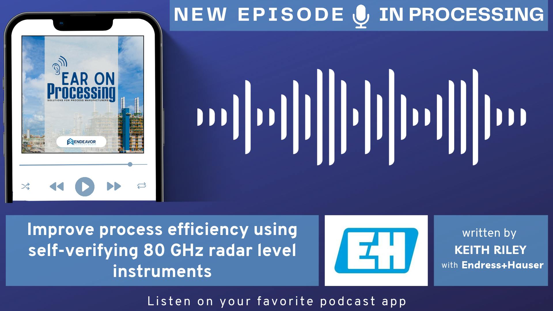 Improve process efficiency using self-verifying 80 GHz radar level instruments