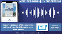 Improve process efficiency using self-verifying 80 GHz radar level instruments