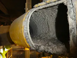 Excessive dust accumulation inside a duct
